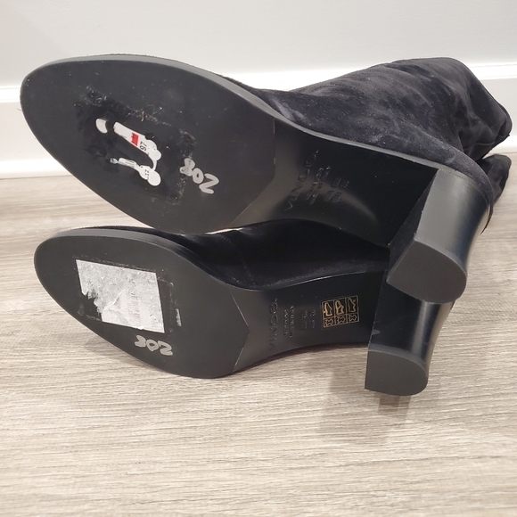 NEW Vince Casper Black Suede Knee High Boots - Picture 8 of 9